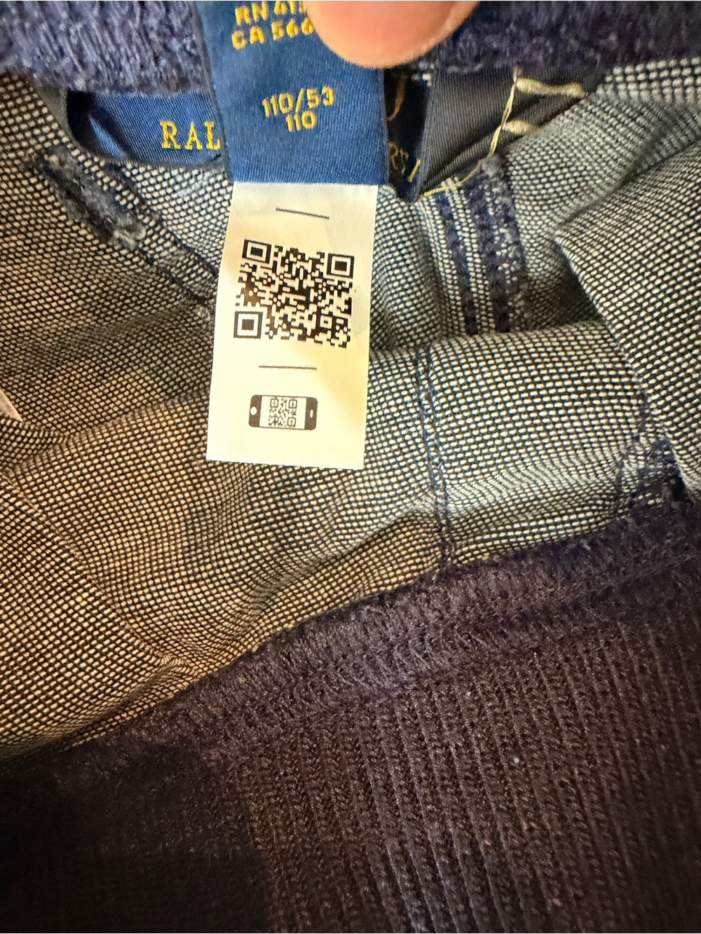 Ralph Lauren Boys Dark Blue Stretch Denim Jogger Size 4T - Picture 7 of 7